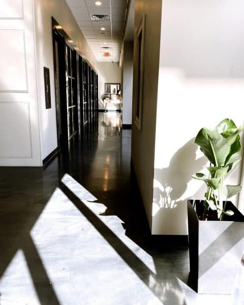 Entry hallway cypress salon